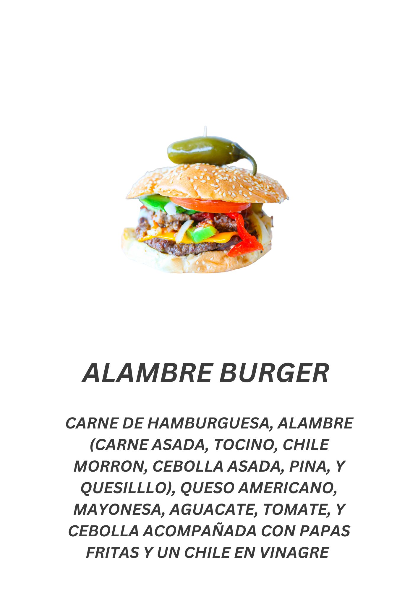 Alambre Loca Burger